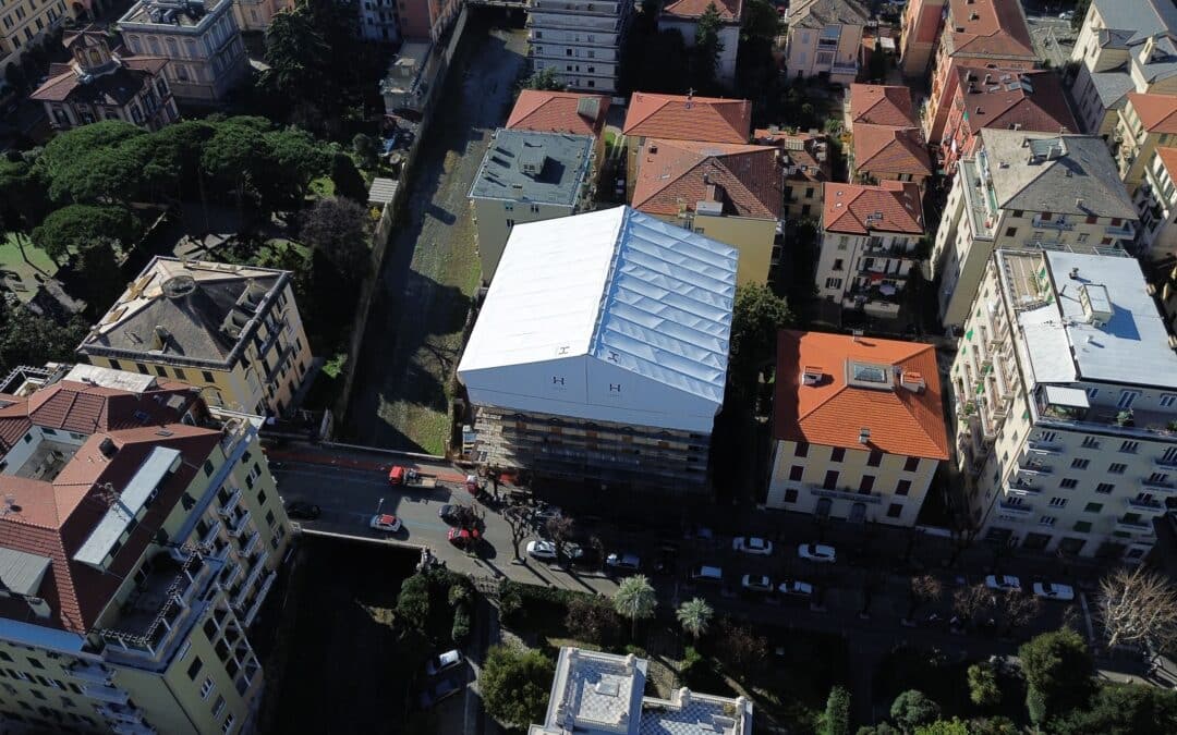 Coperture temporanee per rifacimento tetti: perché usarle