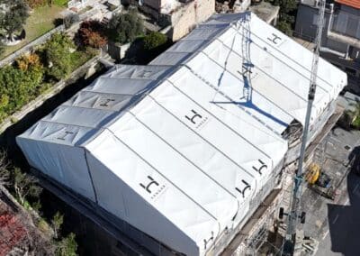 galleria copertura temporanea liguria