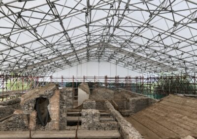 galleria coperture per cantiere tetto