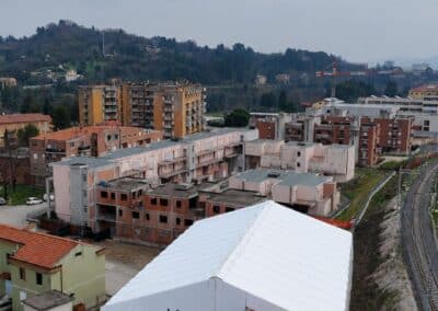 galleria coperture temporanee materiali cantiere